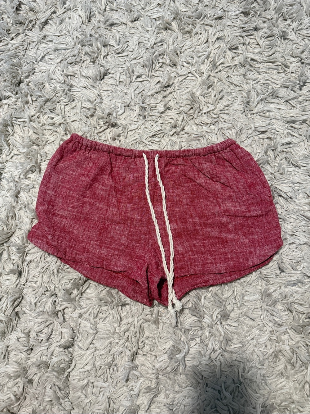 Mossimo Supply Co. Women's Red Drawstring Athletic Shorts